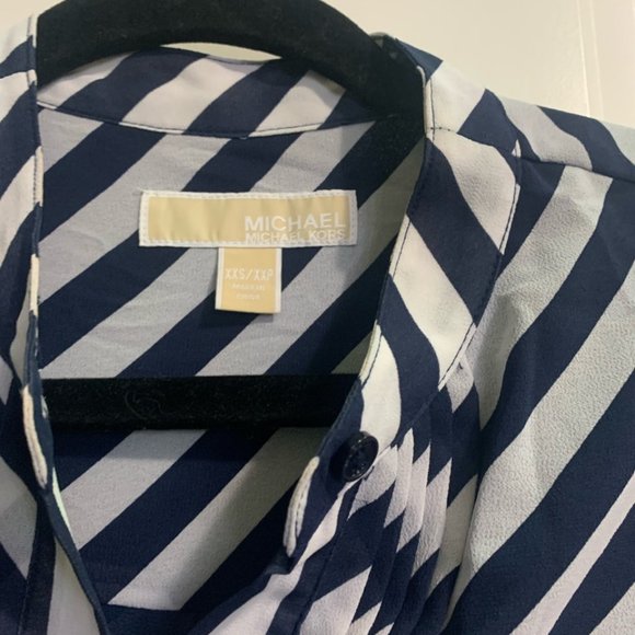 MICHAEL KORS BLUE STRIPED DRESS - Picture 2 of 3